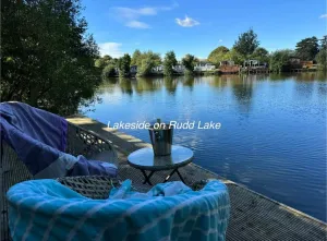 Lakeside Rudd Lake at Tattershall Lakes Country Park, Lincoln