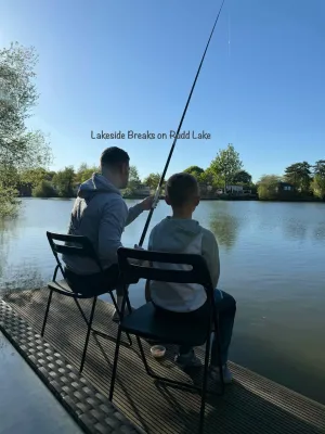 Lakeside Rudd Lake at Tattershall Lakes Country Park, Lincoln