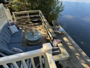 Lakeside Rudd Lake at Tattershall Lakes Country Park, Lincoln