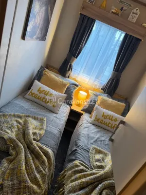 Lakeside Rudd Lake at Tattershall Lakes Country Park, Lincoln