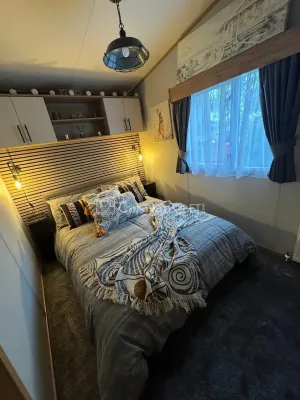 Lakeside Rudd Lake at Tattershall Lakes Country Park, Lincoln