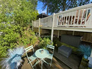 Lakeside Rudd Lake at Tattershall Lakes Country Park, Lincoln