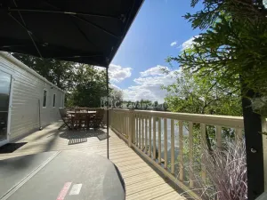 Lakeside Rudd Lake at Tattershall Lakes Country Park, Lincoln