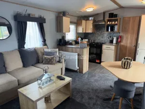 Lakeside Rudd Lake at Tattershall Lakes Country Park, Lincoln