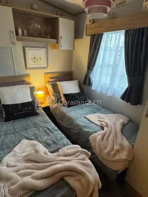 Lakeside Rudd Lake at Tattershall Lakes Country Park, Lincoln