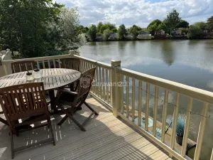 Lakeside Rudd Lake at Tattershall Lakes Country Park, Lincoln
