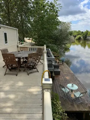Lakeside Rudd Lake at Tattershall Lakes Country Park, Lincoln