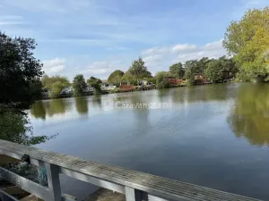 Lakeside Rudd Lake at Tattershall Lakes Country Park, Lincoln