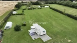 Cottage-Waters countryside caravan at Cottage - waters, Alford