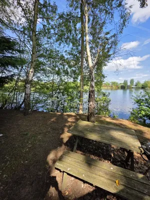 Lakeside Rudd Lake at Tattershall Lakes Country Park, Lincoln