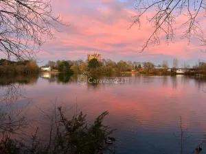 Lakeside Rudd Lake at Tattershall Lakes Country Park, Lincoln