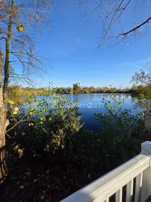 Lakeside Rudd Lake at Tattershall Lakes Country Park, Lincoln